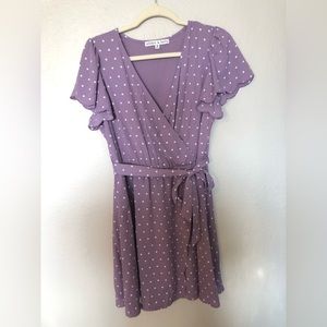 Lavender Allison & Kelly Polka Dot Dress